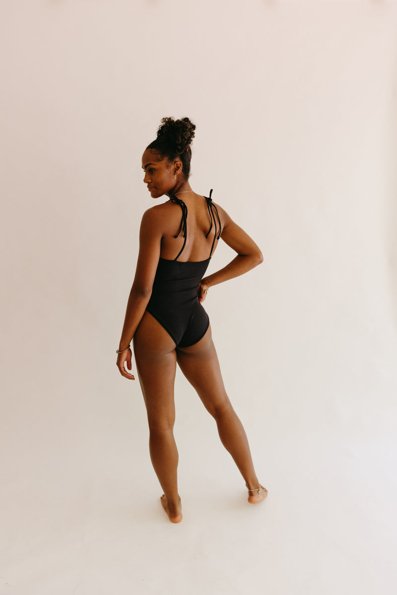 S Betty Full one piece Black Dog Bikinis